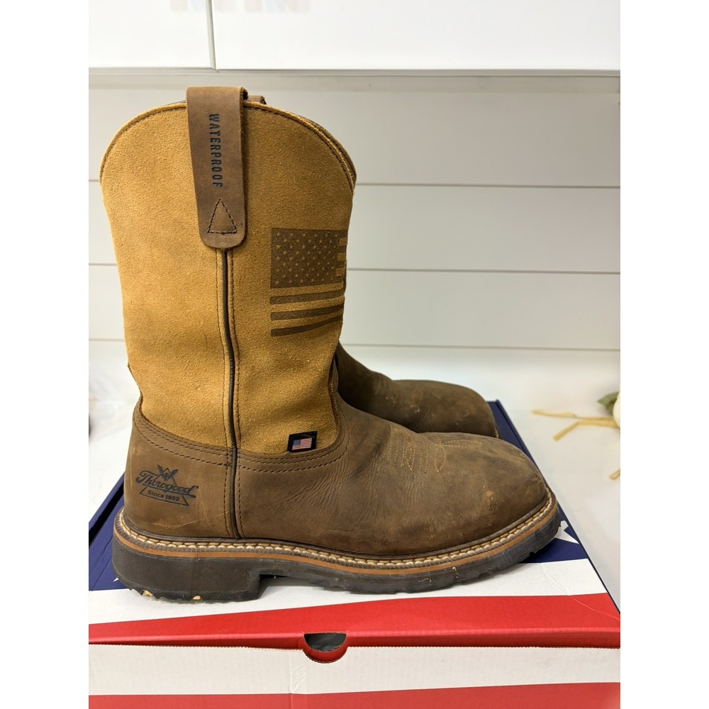 Thorogood Men's 8D Made in USA Composite Toe Waterproof Wellingtons